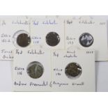 Essex, Colchester 17th. century token farthings, Andrew Freemantel Junior, D.116, F, Henry Lambe,