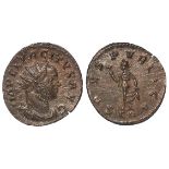 Tacitus billon antoninianus, Lugdunum Mint 276 AD. Rev: SPES PVBLICA. Spes advancing left holding