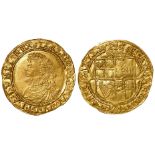 James I gold laurel, Third Coinage 1619-1625, mm. thistle, 1621-1623, Spink 2638A, large, full,