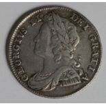 Sixpence 1739 roses, O/R in legend, S.3708, nVF