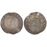 Elizabeth I silver shilling, Second Coinage 1560-1561, mm. Cross-Crosslets, Spink 2555, large but