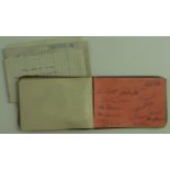 Football - original c1950's autograph album, inc Hull City, Kolding FC, Malmo, Stanley Matthews (