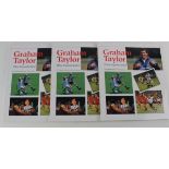 Graham Taylor, signed soft back editions of When England Called. (3)