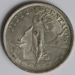 United States Philippines silver 50 Centavos 1920 EF-GEF