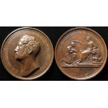 Russian Commemorative Medal, bronze d.66mm: Nicholas I medal by Gube and Utkin, mid 19thC, GVF