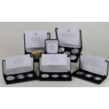 Collection of modern Proof issues by the "Jubilee" mint. Includes T.D.C One Pound silver proof three