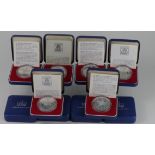 GB Silver Proof Crowns (10) All 1977 Silver Jubilee. aFDC - FDC (some may have slight toning)