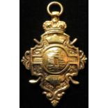 Golf - unmarked 9ct. Gold medal Ranfurley Castle Golf Club 1898. Weighs 7.8gms.