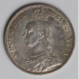 Halfcrown 1887 Jubilee, EF-GEF