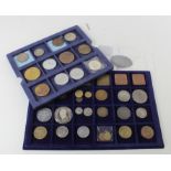 Germany & Italy (45) WWII and pre-war tokens & medals, includes at least 17 copies/fantasies, but