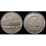Lusitania Medal, white metal d.38mm: 700th Anniversary of the Incorporation of Liverpool 1207-1907