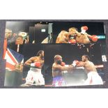 Boxing, Lennox Lewis v Evander Holyfield 1999, excellent 22 x 16 of their fight, ideal for