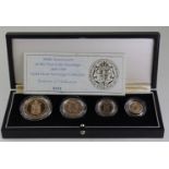 Four coin set 1989 (£5, £2, Sovereign & Half Sovereign) aFDC boxed as issued
