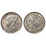 Shilling 1873 die 20, S.3906A, EF