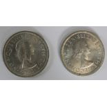 Southern Rhodesia Crowns (2) both 1953 EF-UNC