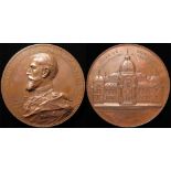 Romanian Commemorative Medal, bronze d.64.5mm: Carol I, House of Deposits, Consignments and