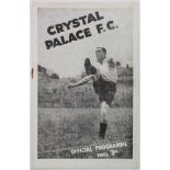 Crystal Palace v Ipswich 5/10/1946 F/L Div 3