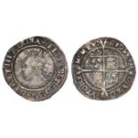 Elizabeth I silver sixpence, Third and Fourth Issues 1561-1577 mm. Coronet 1567-1570 and dated 1570,