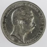 Germany, Prussia, Wilhelm II, silver 3 marks 1910A, UNC