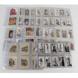 Cigarette Cards 10x sets in sleeves, Players, Wills, Carreras, cat £400+ F-G