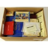 Box containing large quantity of cards in albums, pages, packets, etc, good mix of older & modern