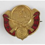 Badge - H.P.R.C. probably a V.T.C. Rifle Club badge. Maker - Fattorini, Bradford.