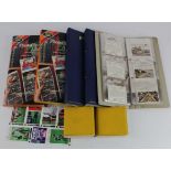 Box containing slip in photo albums of various cards, many in sets, majority VG (6 albums)
