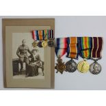1915 Star Trio with MID (2842 Pte P Gerrard Middx R), Pair (W.O.CL.1.), Meritorious Service Medal GV