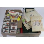Large box containing quantity of cards, sets, part sets & odds, in packet, pages, boxes & loose,