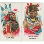 British American Tobacco Co, Indian Chiefs, complete set in pages, mainly VG, cat value £600