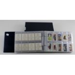 Cigarette Card sets in sleeves in modern album, inc Millhoff, Notaras, Phillips, Ogdens, Sarony,