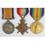 1915 Star Trio to 18329 Pte J W Cooke Canadian A.S.C. (3)