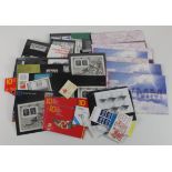 GB - shoebox with an assortment of QE2 stamps, inc Presentation Packs, M/Sheets, Booklets, etc.