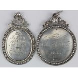 Scottish silver Agricultural medals comprising one for Ewes and best trotting Roadster. The ewes