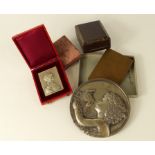 French Commemorative Medals & Plaques (5): Union des Societes de Tir, France shooting prize silver
