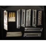Assorted Automatic Pistol magazines inc Luger (2) and Browning. One a/f, the rest in vgc (10)
