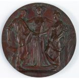 Belgium Exhibition Medal, bronze d.69mm: Brussels International Exposition 1897 by Jul. Lagae and
