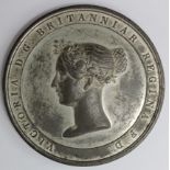British Commemorative Medal, white metal d.64mm: Coronation of Queen Victoria 1838, (medal) by Davis