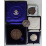 British Shooting Medals (4): 3x various bronze Rifle Club medals including the large Elkington