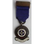 For Saving Life - The Girl's Life Saving bronze & enamel medal (not presented)