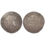 Charles I silver half-pound, Oxford Mint, 1642-1646, Declaration Type, obverse:- Charles I on