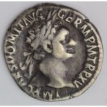 Domitian silver denarius, Rome Mint 95 A.D., reverse reads:- IMP XXI I COS XVI I CENS P P P