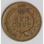 USA Indian Head Cent 1876 GVF