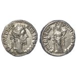 Commodus silver denarius, Rome Mint 192 A.D., reverse legend:- P M TR P XVII IMP VIII COS VII P P,