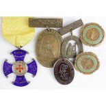 Nursing lot of badges and 1 silver medal - the medal reads "Royal Northern Hospital, Guild of