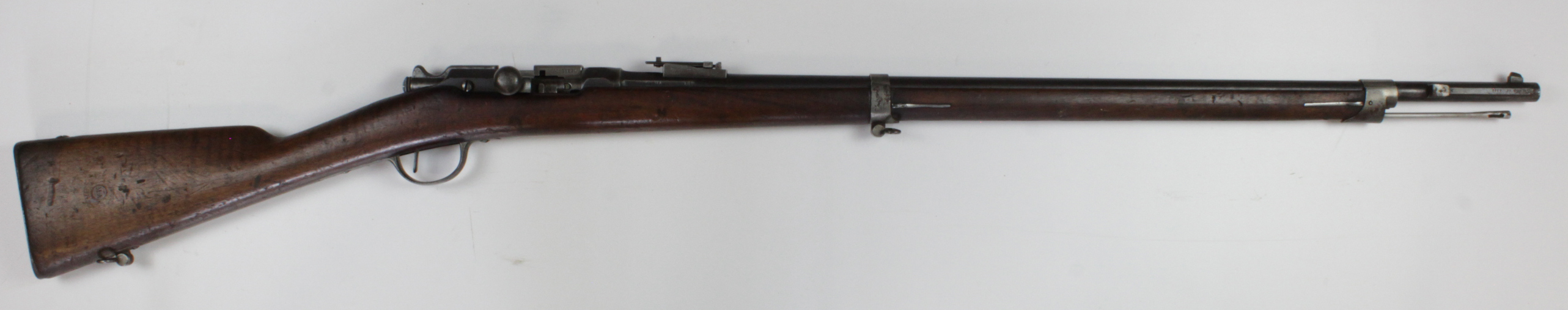 French GRAS MLE 1874 pat military bolt action rifle in 11 mm obsolete call no licence needed in