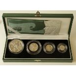 Brittannia Silver Proof four coin set 2003. aFDC boxed as issued