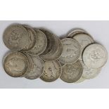 GB Shillings (19) mostly George V pre-1920, mixed grade from circulation.