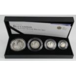 Brittania Silver Proof four coin set 2009. aFDC boxed as issued