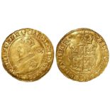 Charles I gold unite, Tower Mint under Charles I 1625-1642, mm. Negro's Head 1626-1627, Group B,